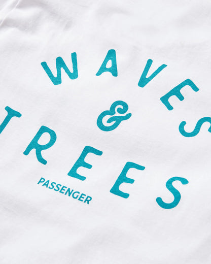 Penida Recycled Cotton LS T-Shirt - White - Flatlay