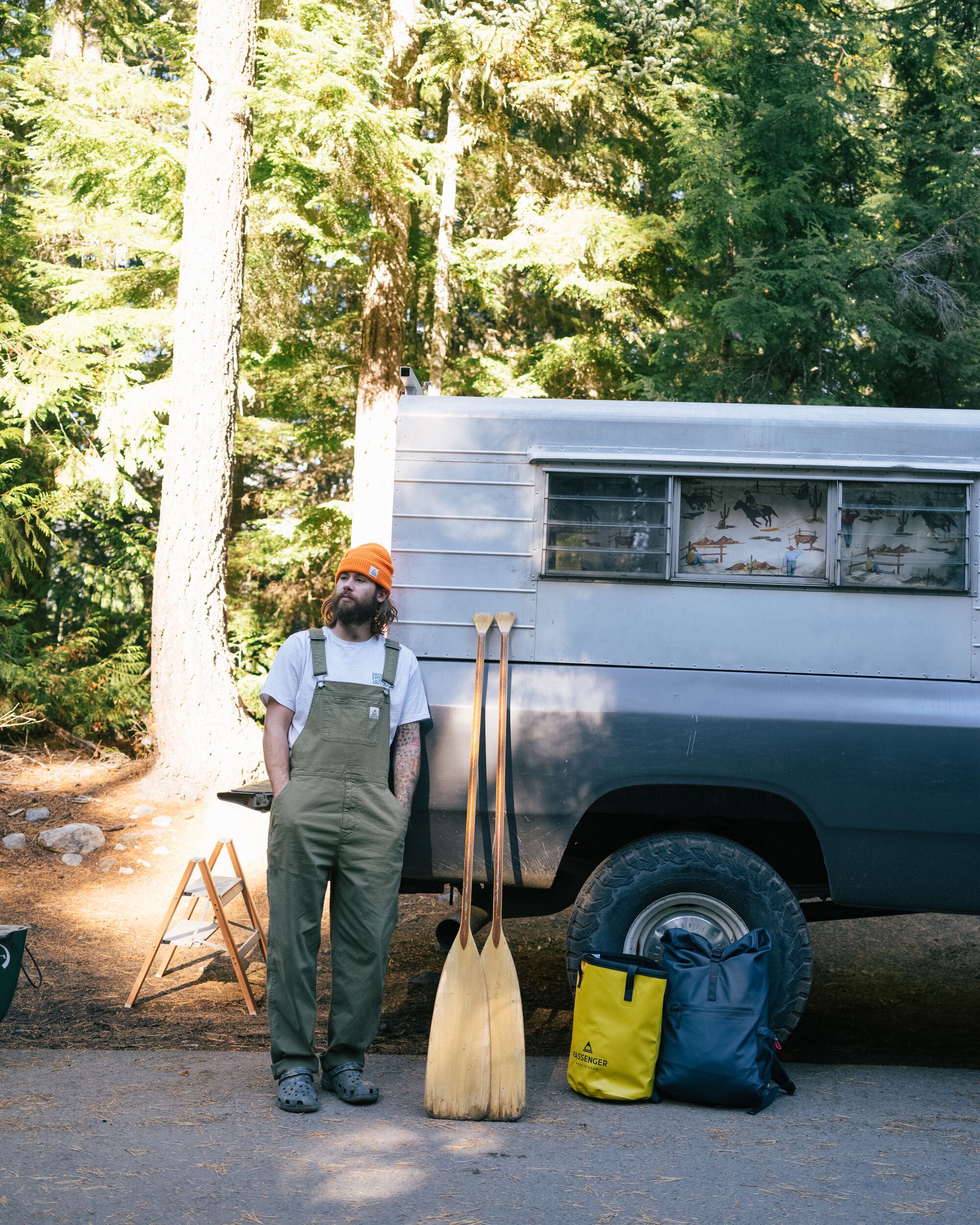 Vantage Cotton Canvas Dungaree - Biscuit - Lifestyle