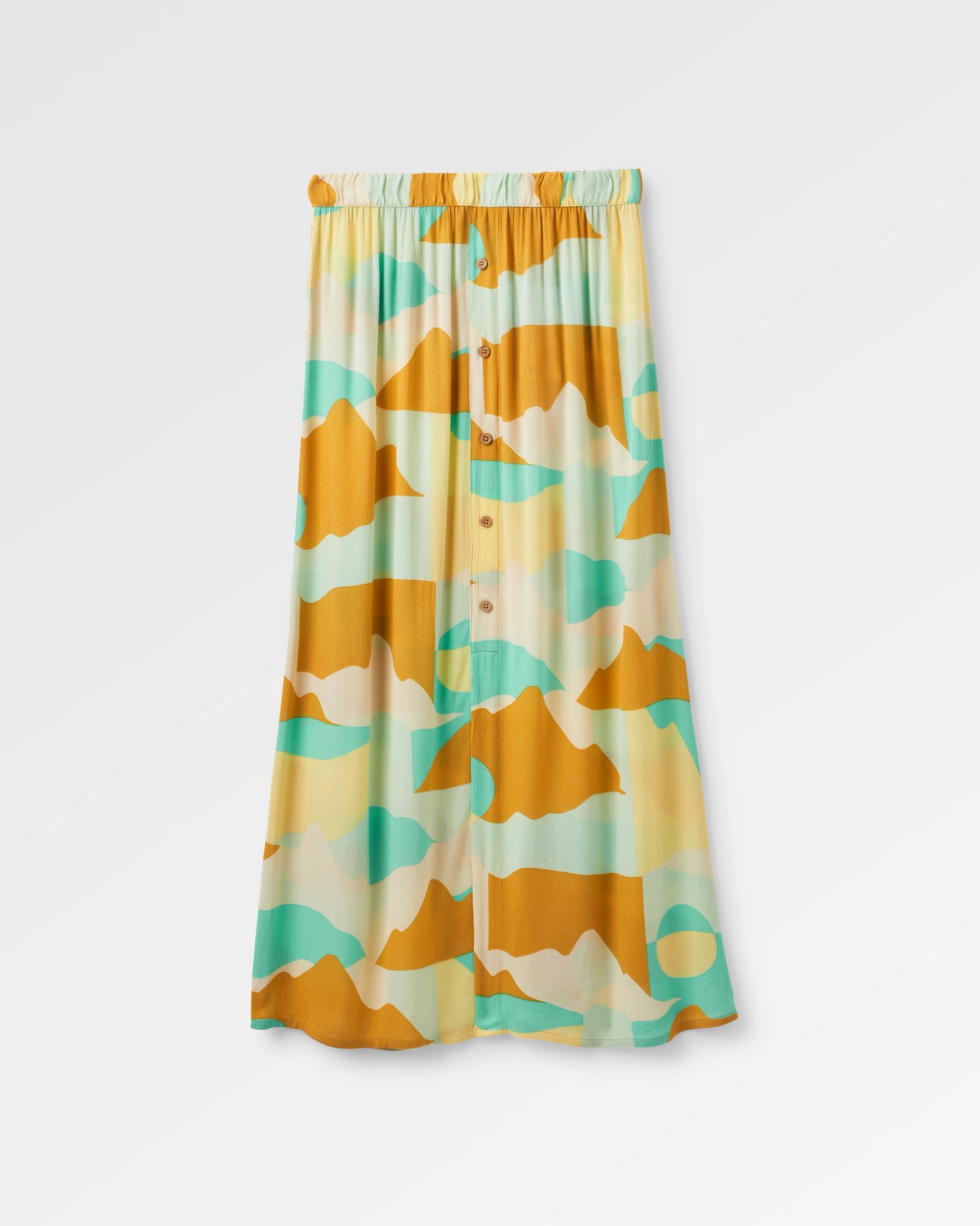 Hannah Skirt - Vista Patchwork Yellow - Flatlay