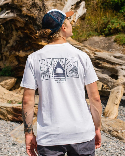 Maverick Recycled Cotton T-Shirt - White - Lifestyle