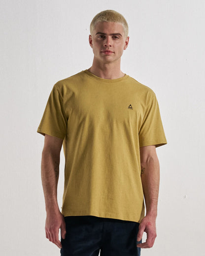 Classic Logo T-Shirt - Warm Beige - Studio Model