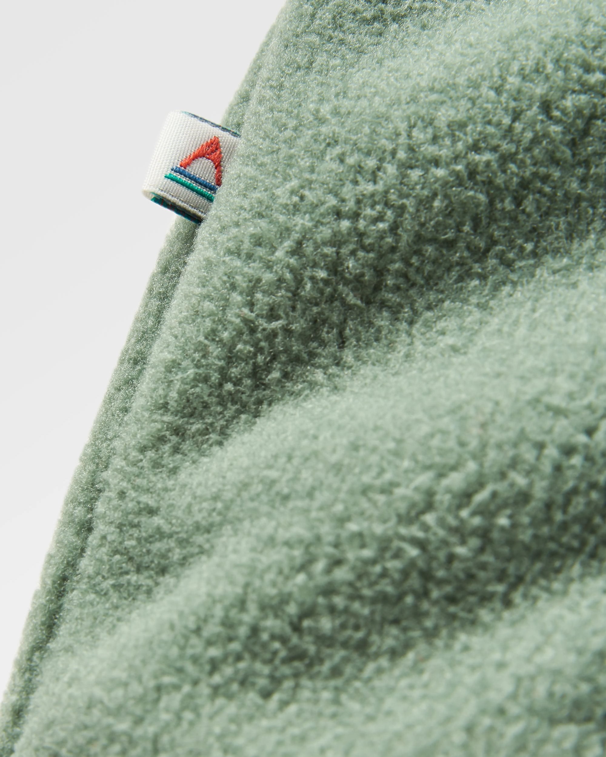 Woodland Hooded 1/2 Zip Recycled Polar Fleece - Black/ Dark Forest - Flatlay