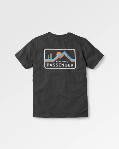 Made To Roam Recycled Cotton T-Shirt - Black - Flatlay