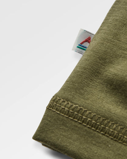 Sedona Recycled Active T-Shirt - Khaki - Flatlay