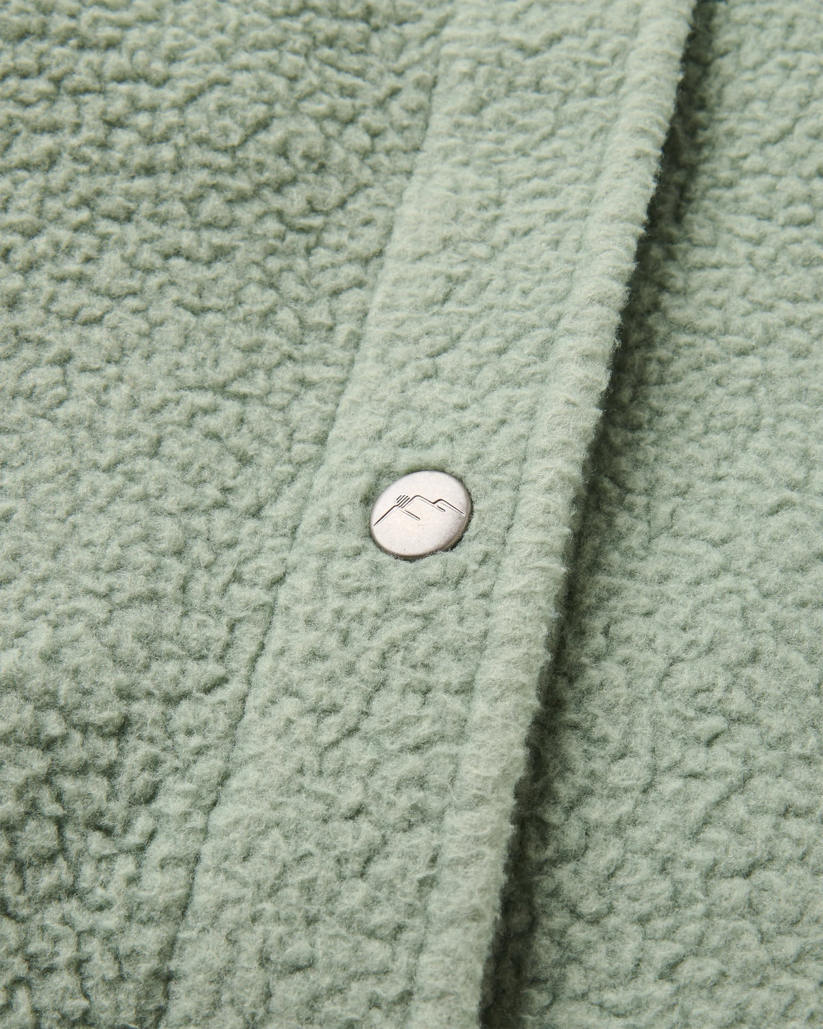 Rappel Sherpa Oversized Shirt - Pistachio - Flatlay