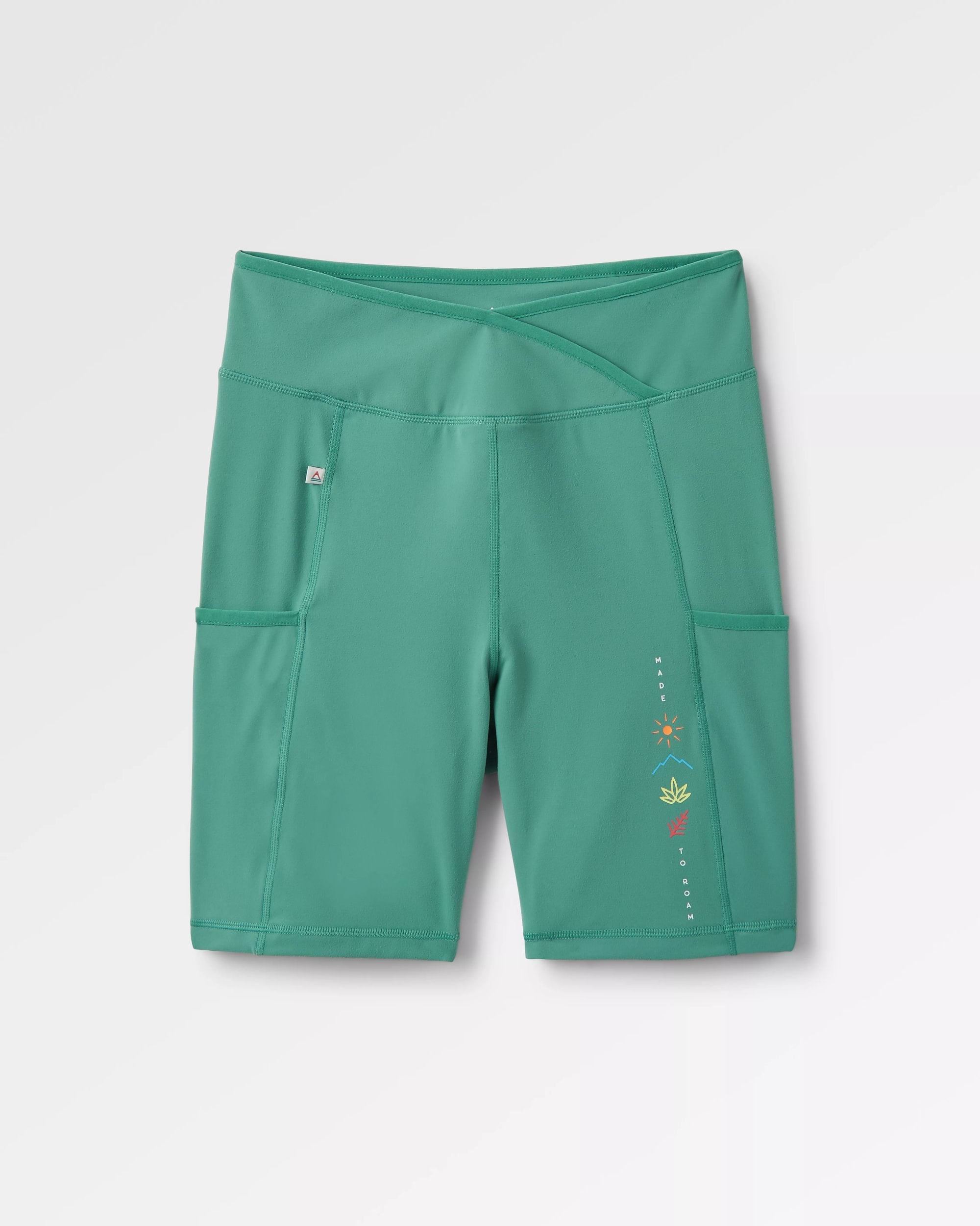 Mantra Recycled Active Short - Deep Sea - Flatlay