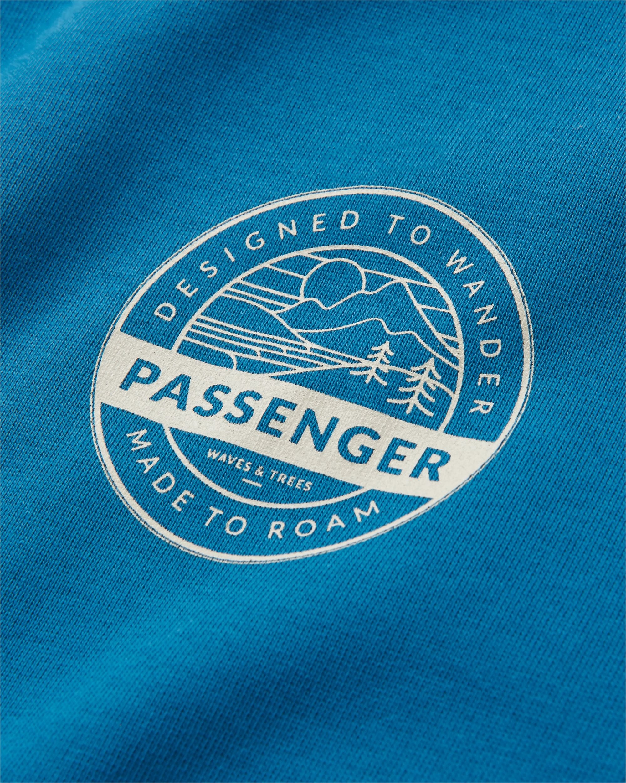 Odyssey Organic Cotton Sweatshirt - Blue Steel - Flatlay