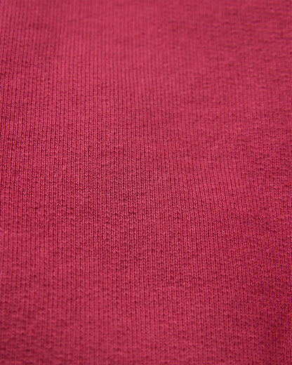 Heritage Recycled Cotton Oversized Sweatshirt - Cranberry - Flatlay