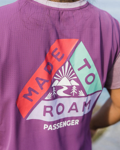 Aurora Active T-Shirt - Berry Marl - Lifestyle