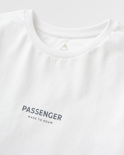 Maverick Recycled Cotton T-Shirt - White - Flatlay