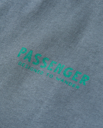 Icon Recycled Cotton T-Shirt - Storm Grey - Flatlay