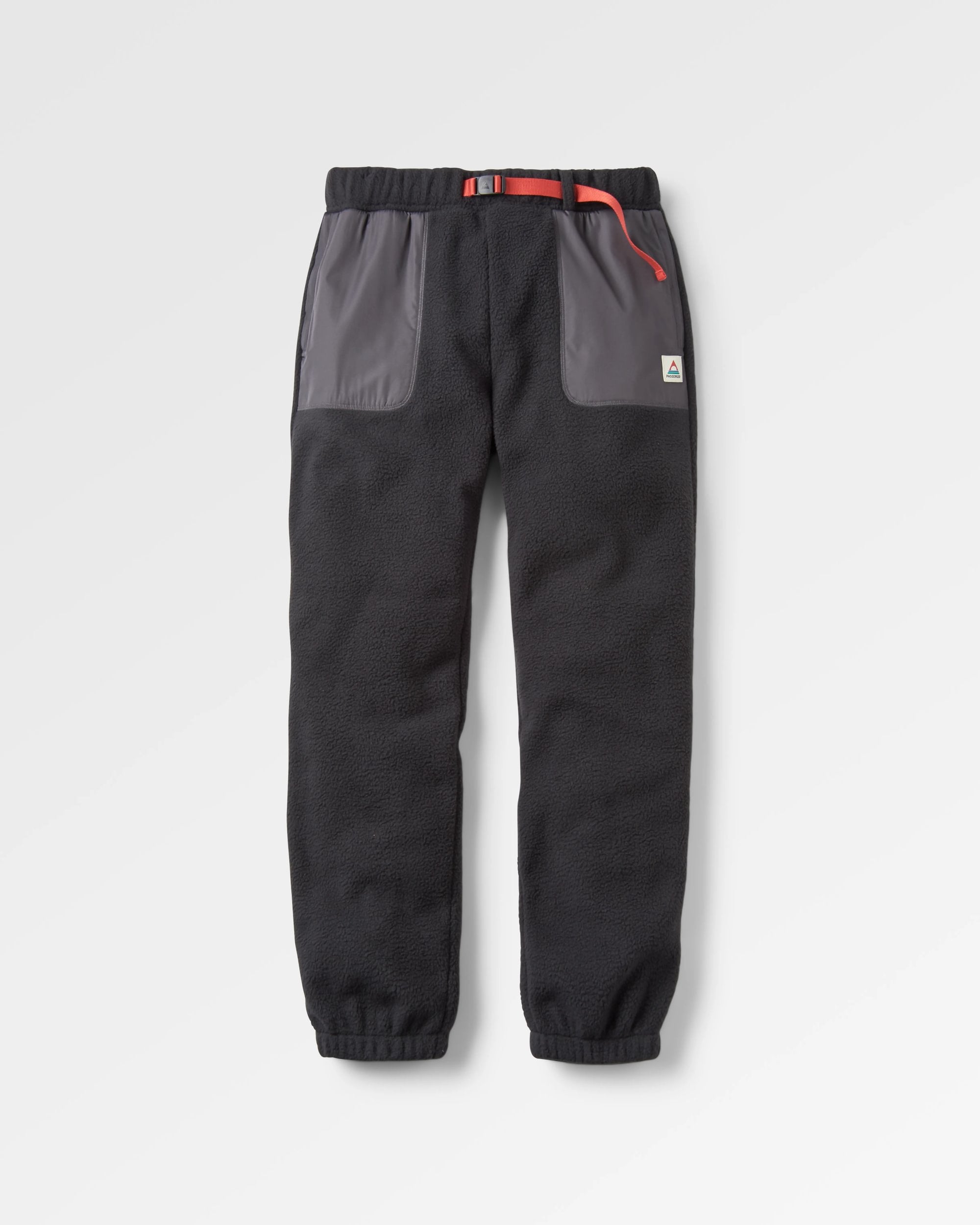 Offgrid Recycled Sherpa Fleece Jogger - Black - Flatlay