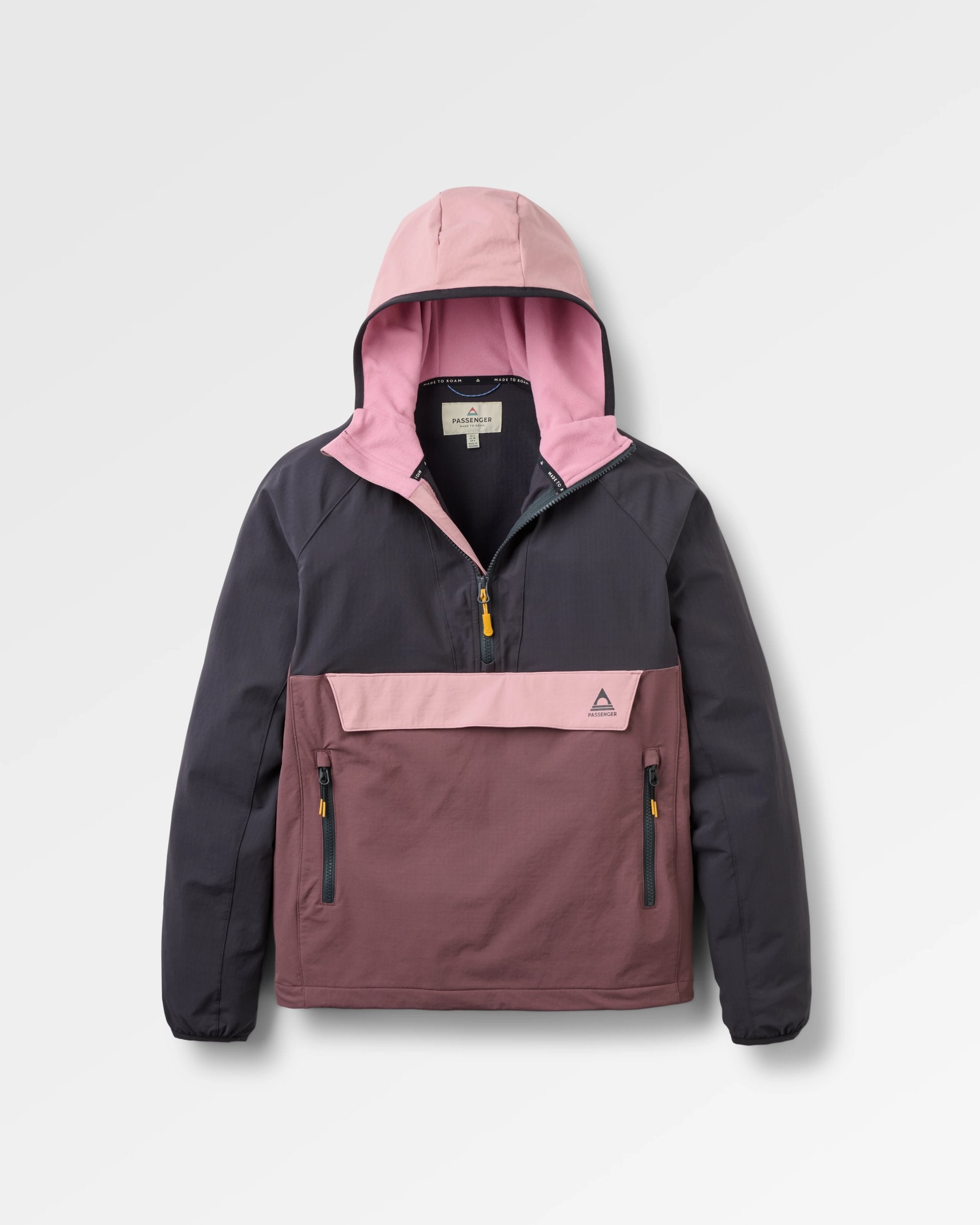 Trailscape Lite Women's Softshell Anorak - Brambleberry/Faded Black - Flatlay