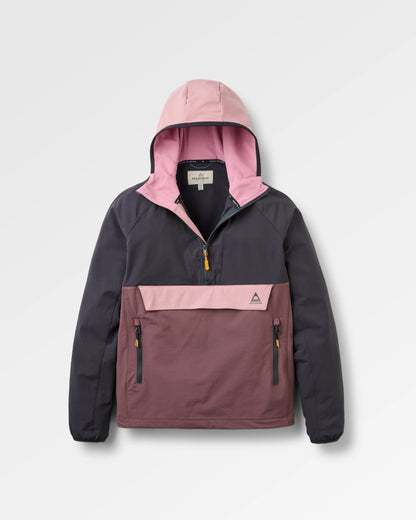 Trailscape Lite Women's Softshell Anorak - Brambleberry/Faded Black - Flatlay