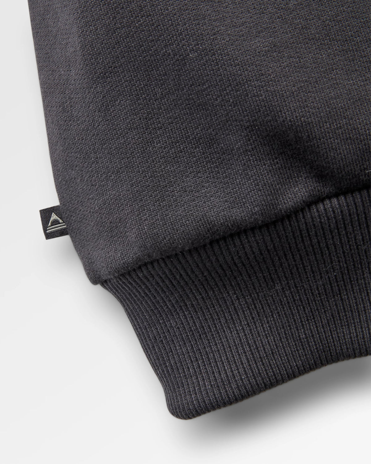 Slower Rhythms Women's Cotton Sweatshirt - Faded Black - Flatlay