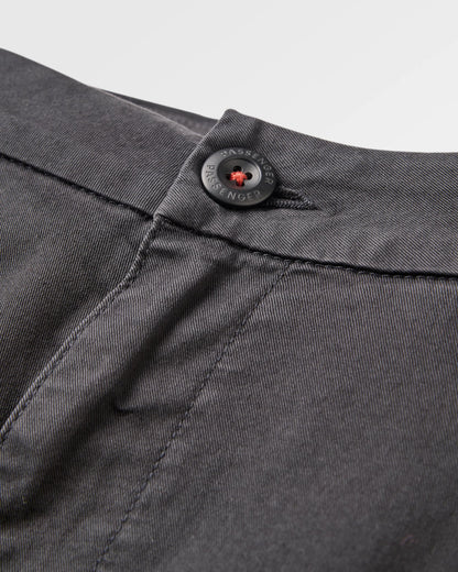 365 Cotton Trouser - Faded Black - Flatlay