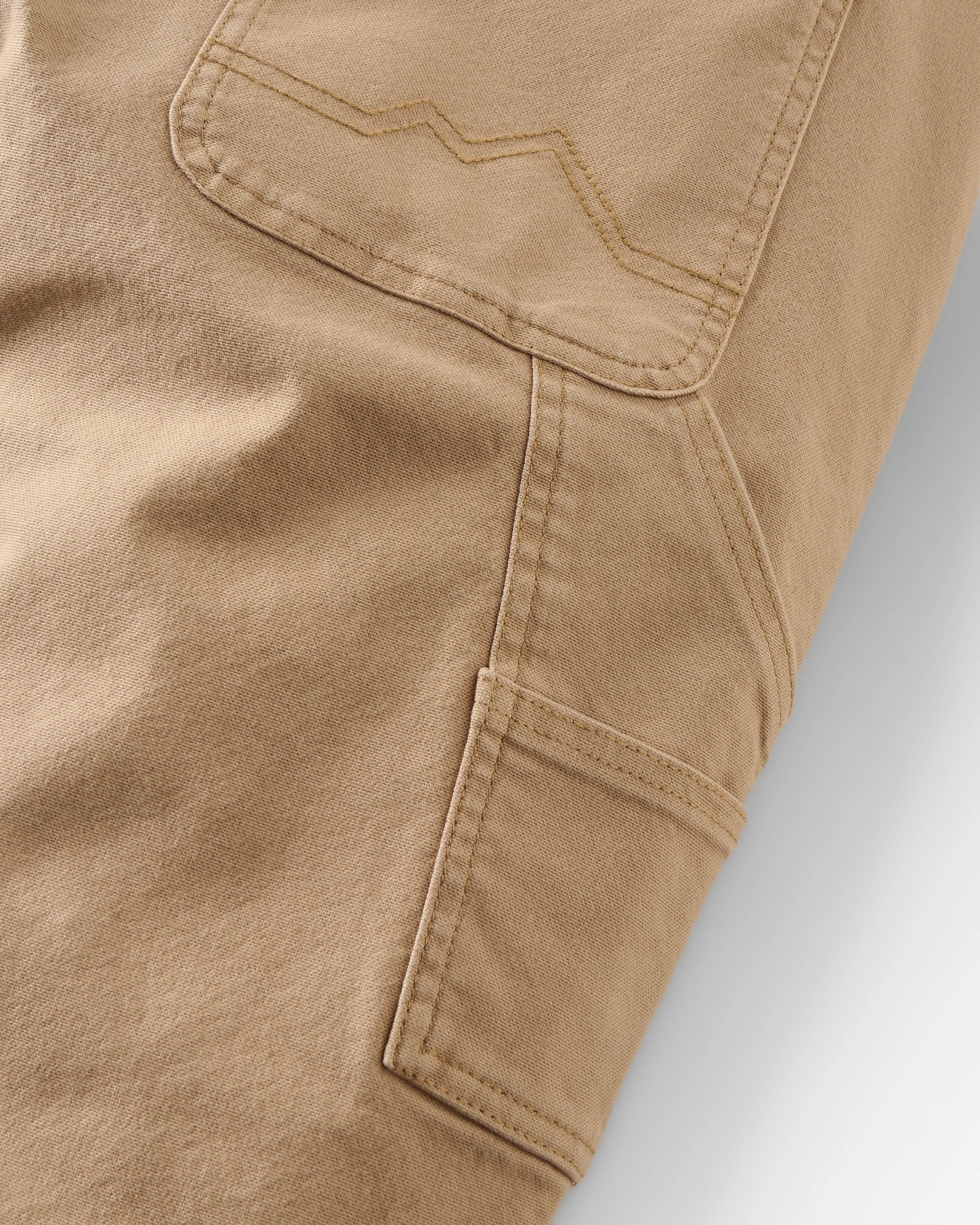 Vantage Organic Cotton Trouser - Biscuit - Flatlay