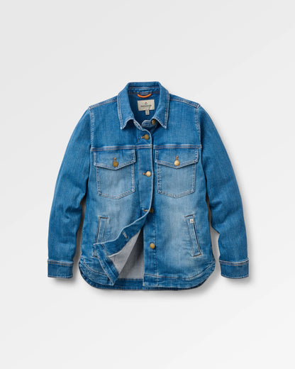 Stella Denim LS Shirt - Light Wash Denim - Flatlay
