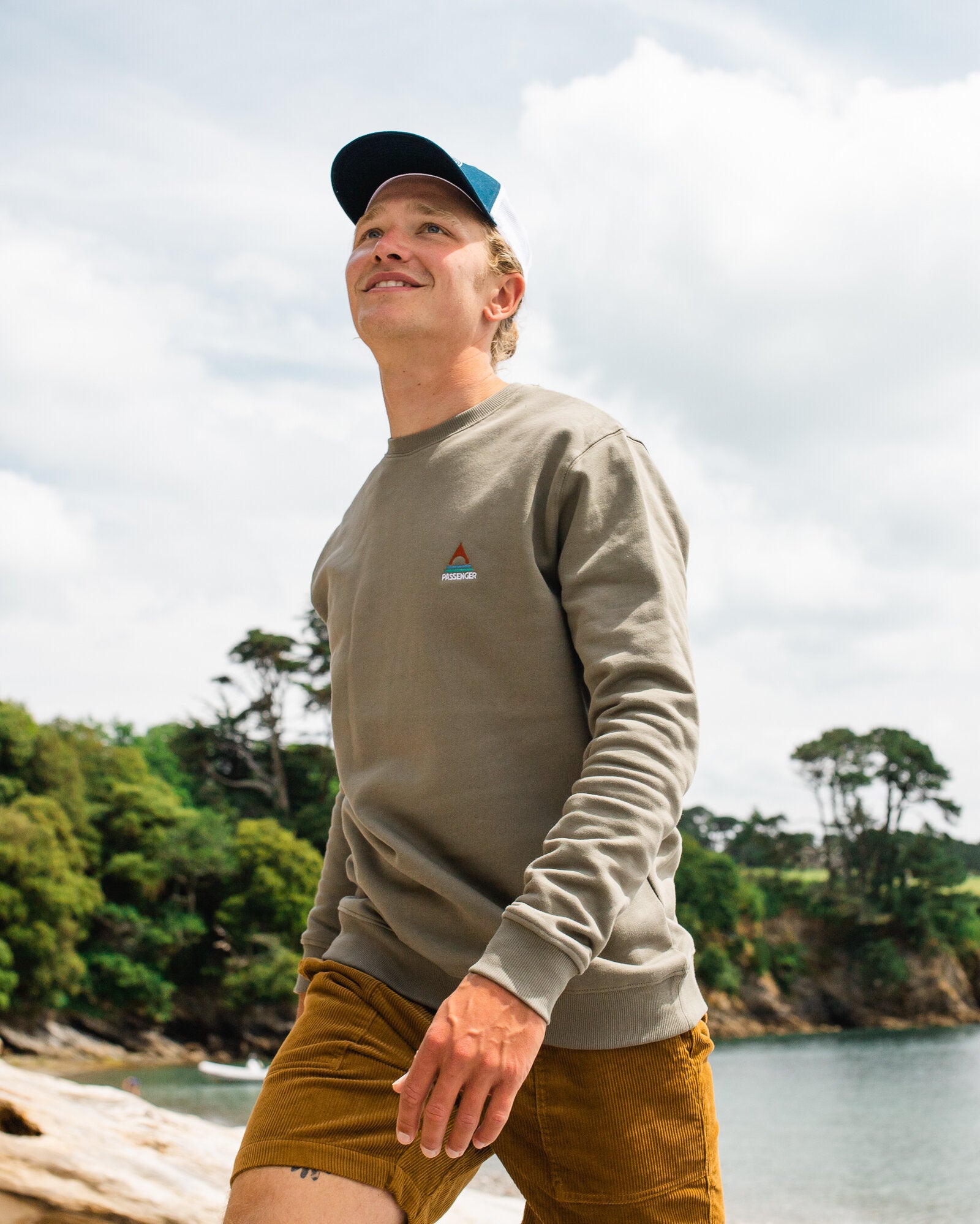 Vita Organic Cotton Sweatshirt - Dusty Olive - Lifestyle