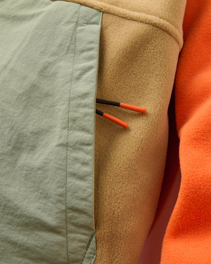 Alexander Full Zip Polartec® Fleece - Biscuit - Flatlay