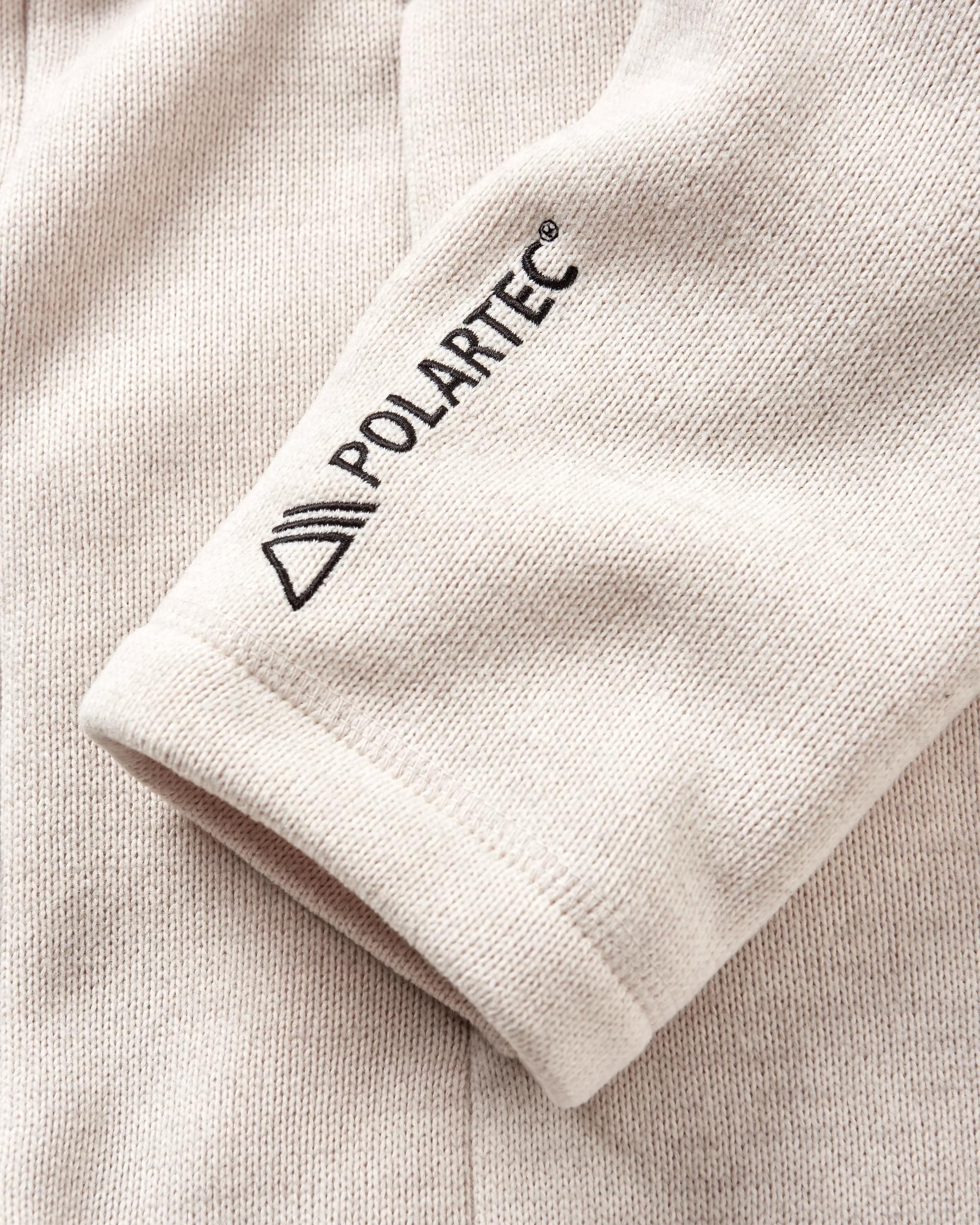 Men's Incline Recycled Polartec® Fleece - Vintage White - Flatlay