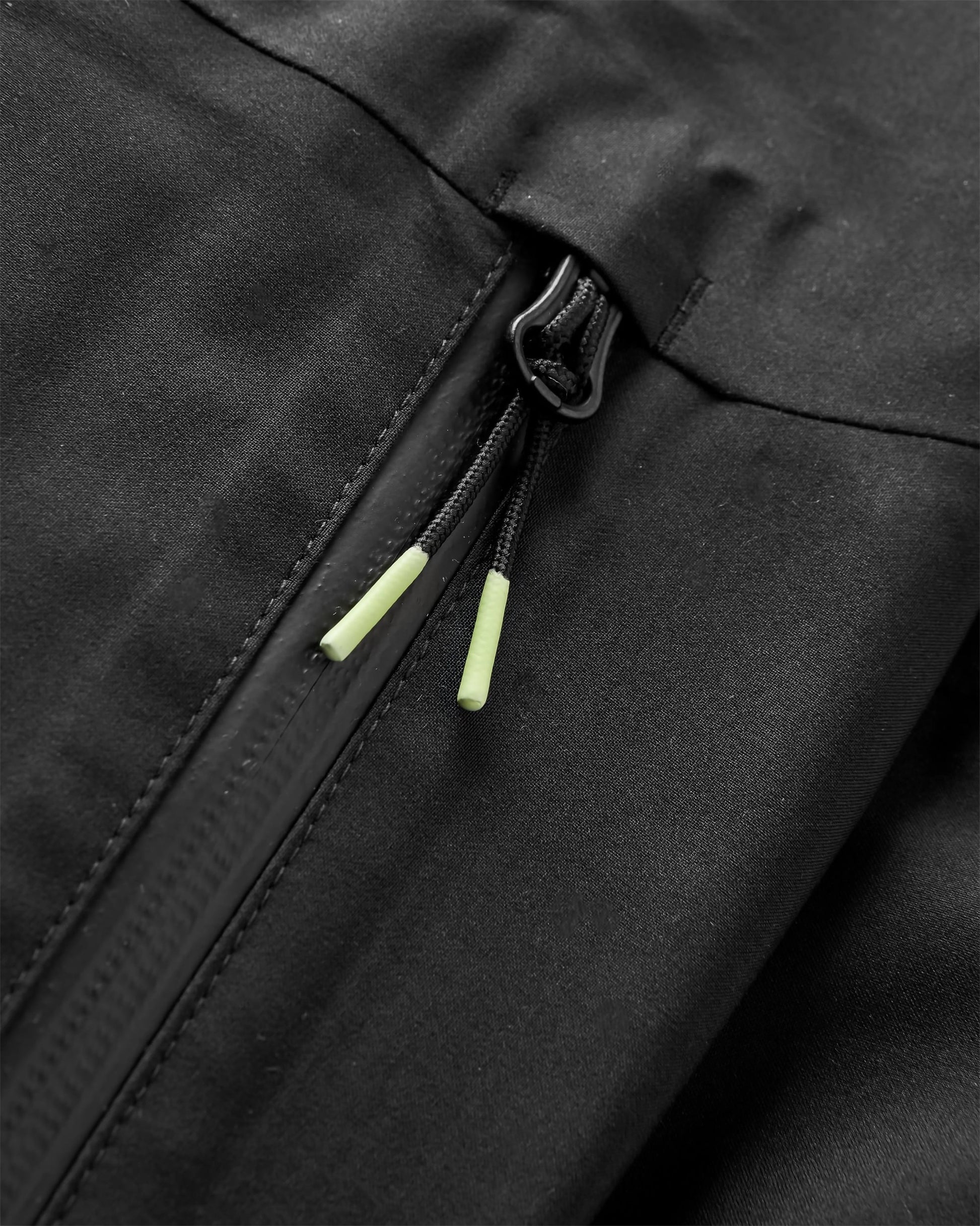 Five Element Recycled Waterproof Jacket - Black - Flatlay