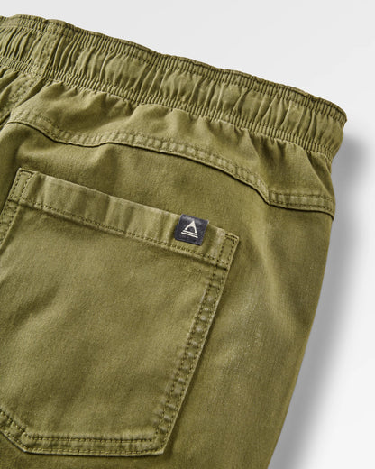 Drifter Twill Relaxed Fit Trouser - Khaki - Flatlay