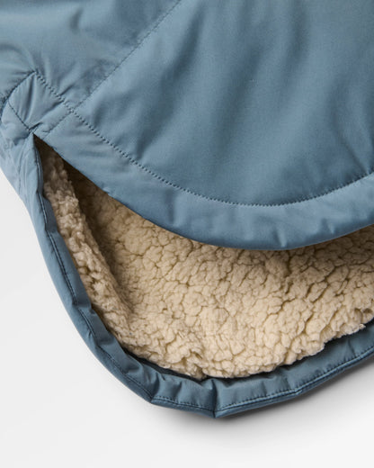 Flora Sherpa Lined Parka - Stormy Blue - Flatlay