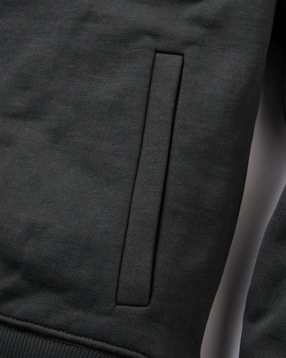 Wildedge Recycled Cotton Hoodie - Black - Flatlay