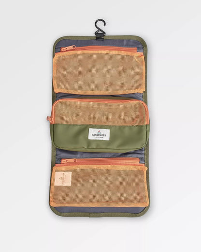 Drop Recycled Wash Kit - Khaki - Flatlay