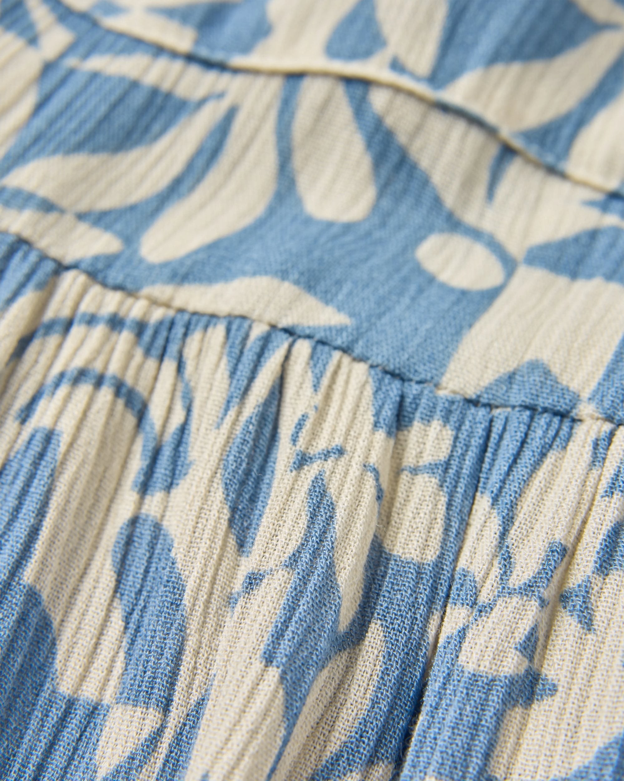 Zephyr Woven Maxi Skirt - Mountain Foliage Faded Denim - Flatlay