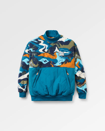 Bea Polar Fleece - Adventure Tidal Blue - Flatlay