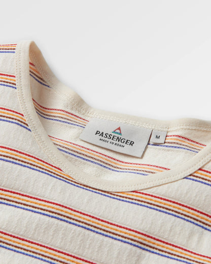 Retro Vibes Organic Cotton Vest - Retro Stripe - Flatlay