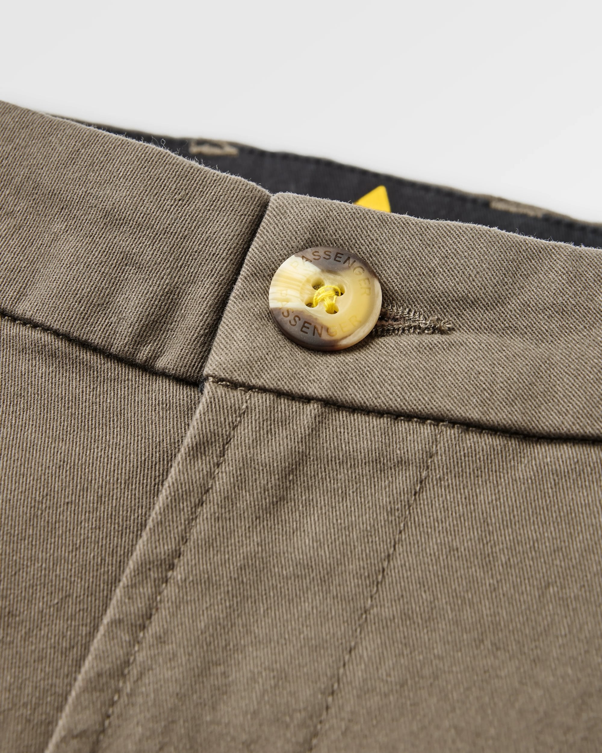 365 Organic Cotton Short - Dusty Olive - Flatlay