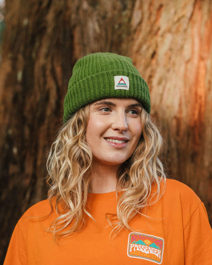 Beechwood Fleece Lined Recycled Beanie - Khaki - Lifestyle - Female