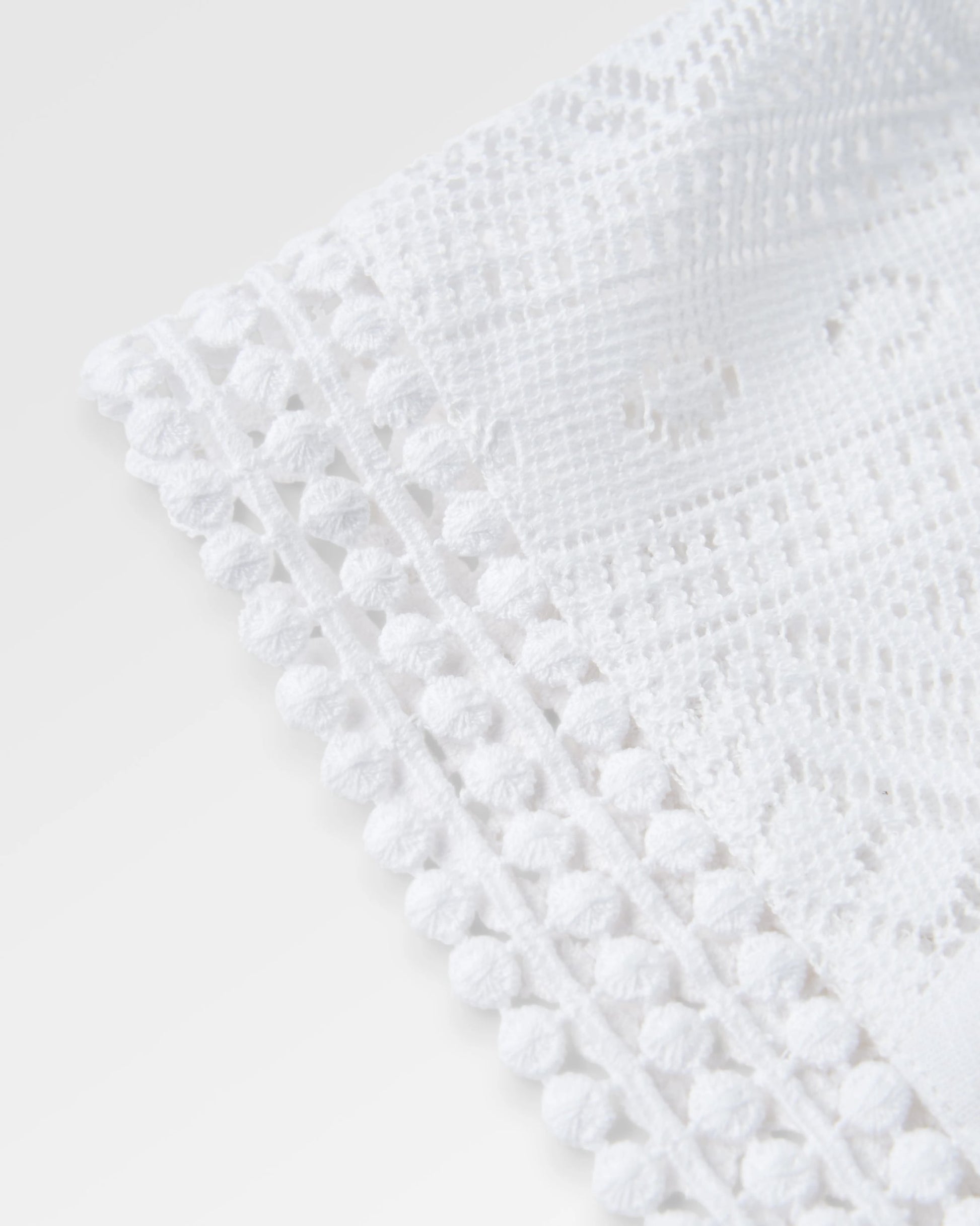 Flurry Woven Top - White - Flatlay