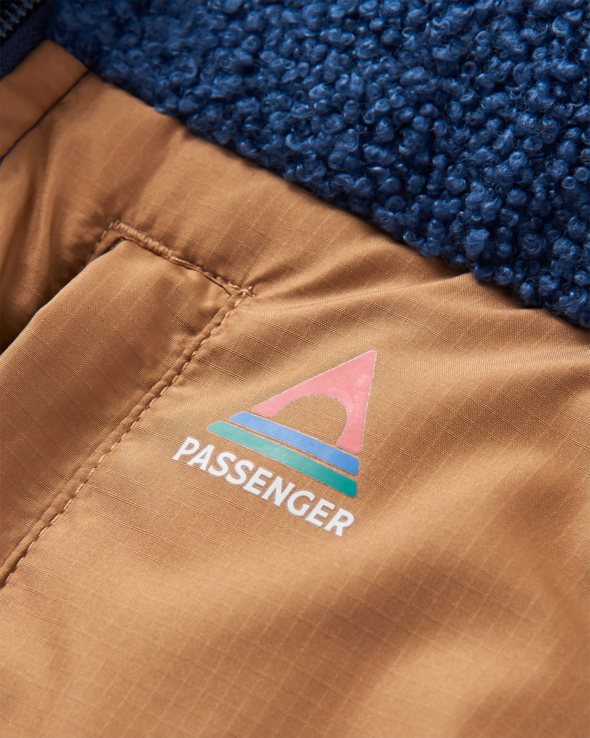 Journey Recycled Insulated Jacket - Rich Navy/Dark Denim - Flatlay