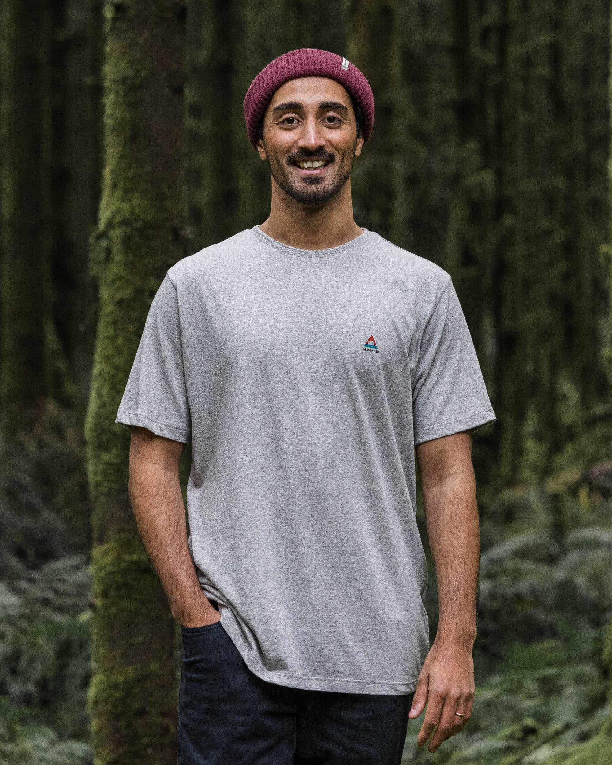 Classic Logo Recycled Cotton T-Shirt - Mid Grey Marl - Lifestyle