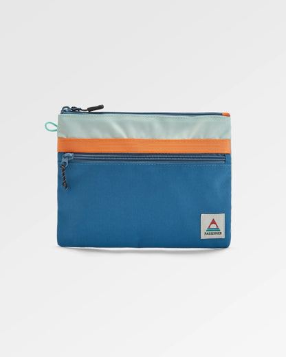 Essentials Recycled Pouch - Rich Navy/Surf Spray/Moonlight Blue