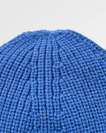Compass Recycled Beanie - Electric Blue - Flatlay