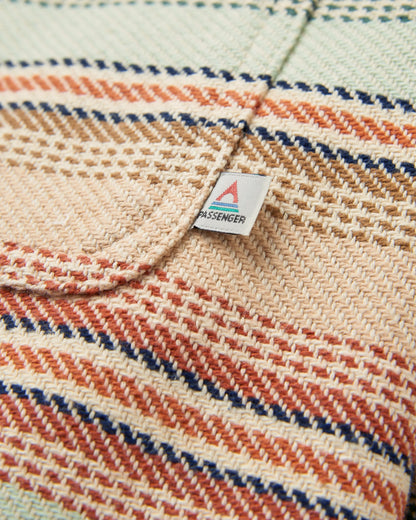 Island Heavy Twill Shirt - Birch Beach Stripe - Flatlay