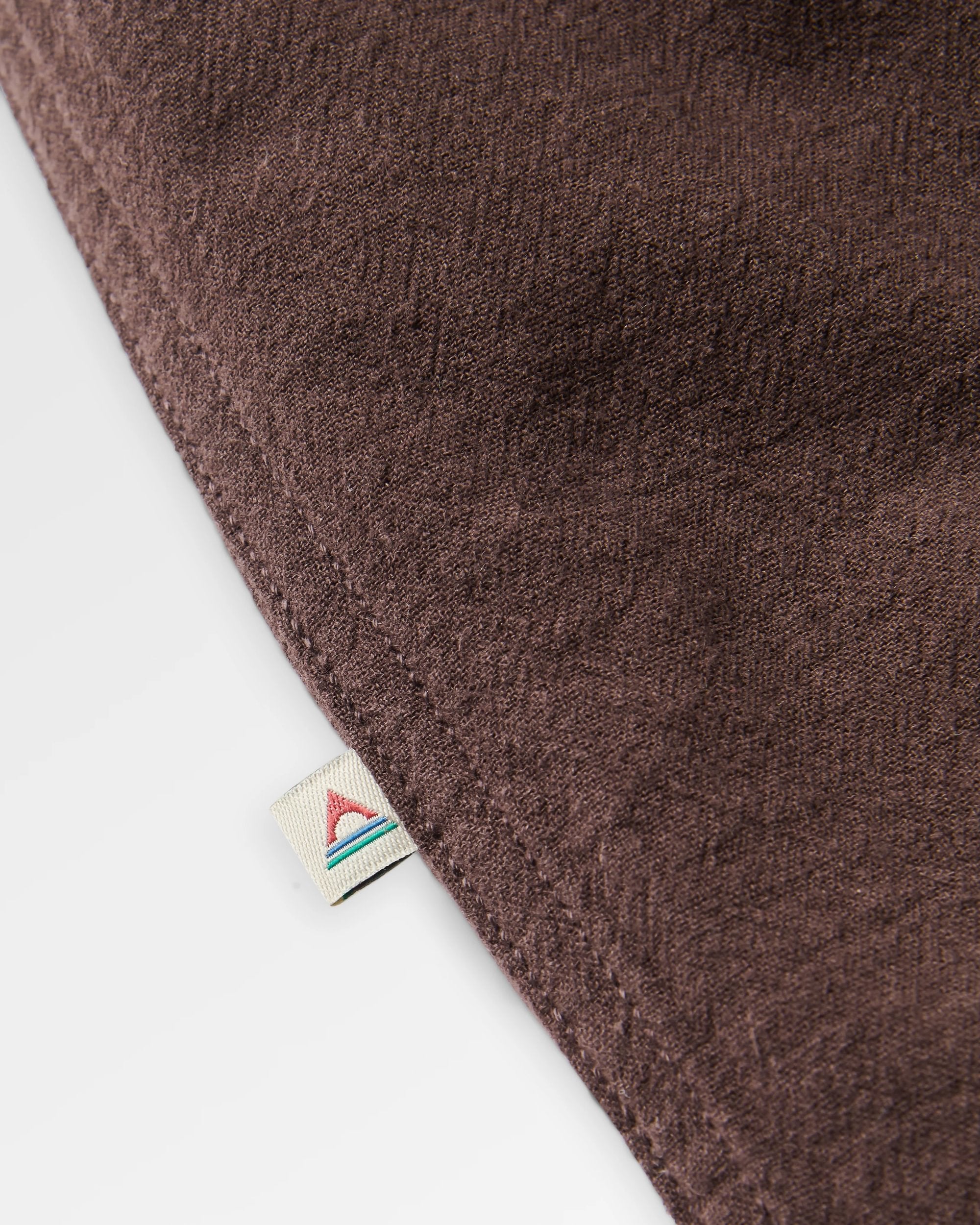 Chill Textured Short Sleeve Shirt - Espresso - Flatlay
