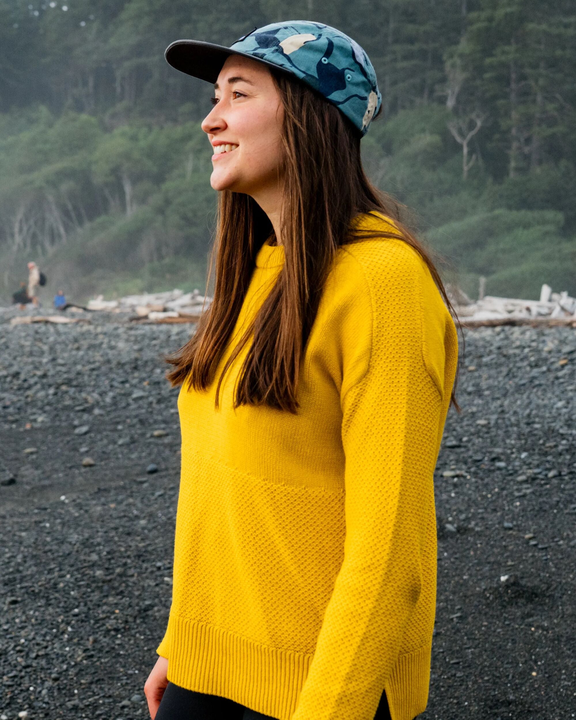 Cove Organic Cotton Knitted Jumper - Heritage Yellow - Lifestyle