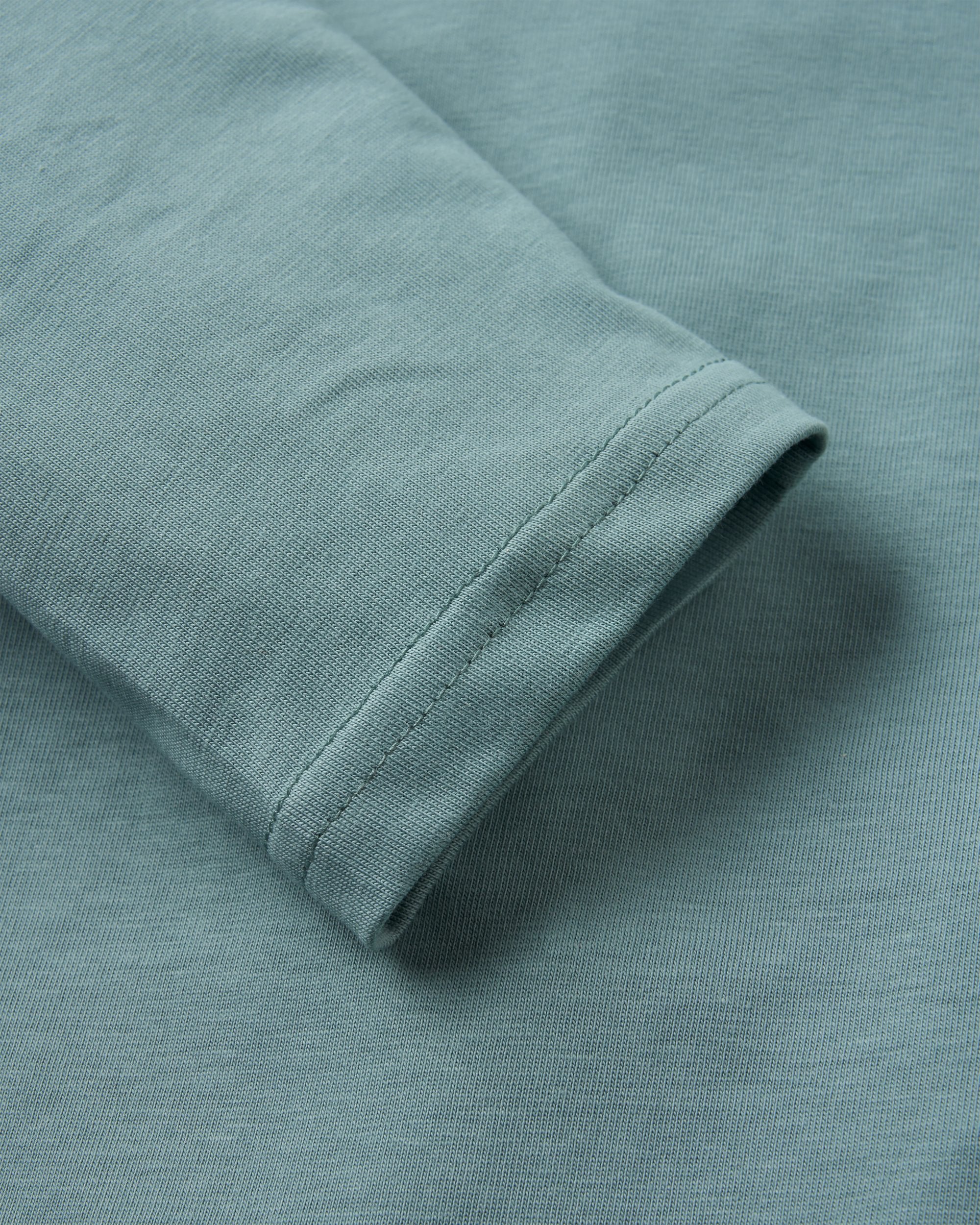 Waves & Trees Organic Cotton LS T-Shirt - Stormy Sea - Flatlay