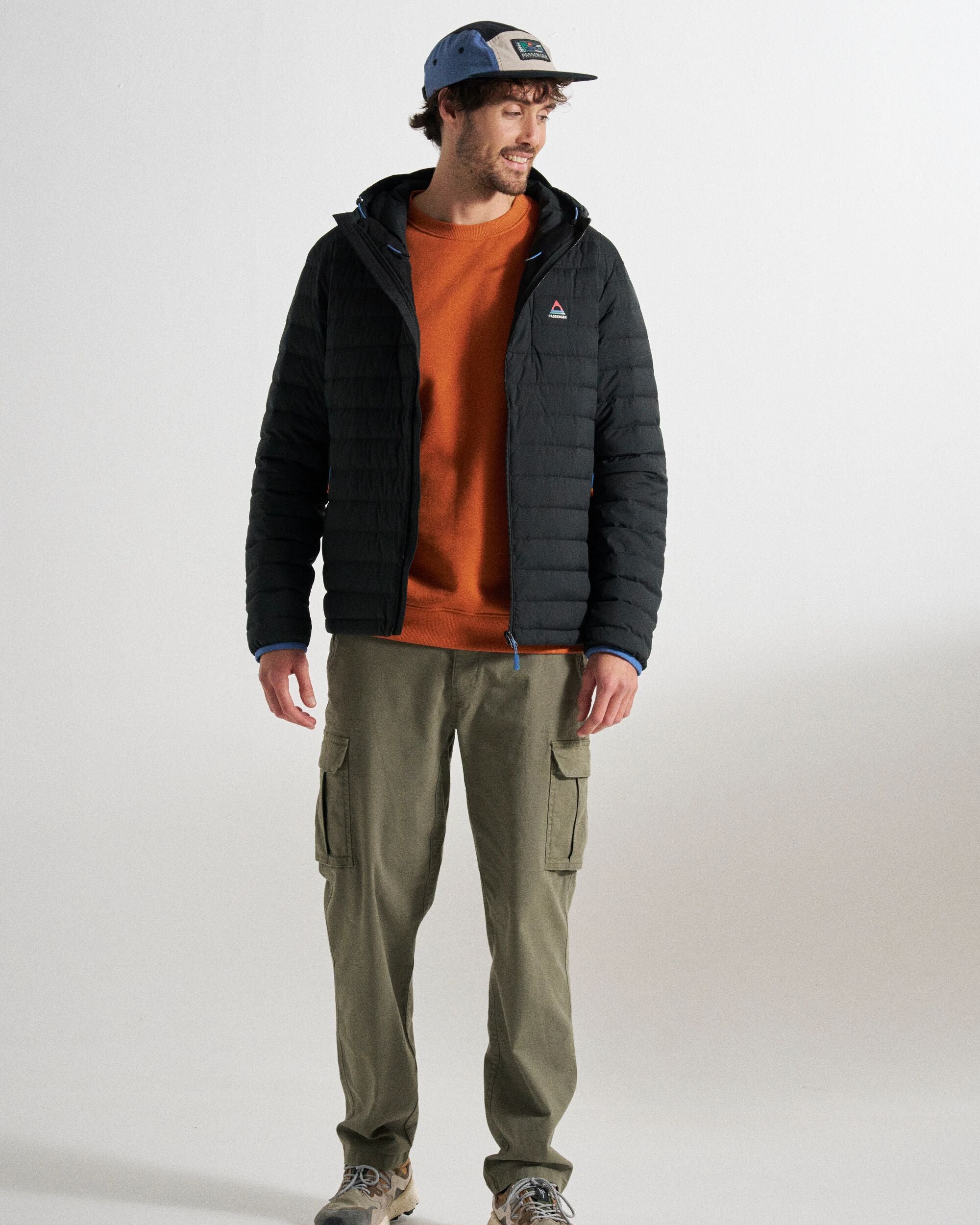 Ashland Down Recycled Jacket - Black - Studio Model