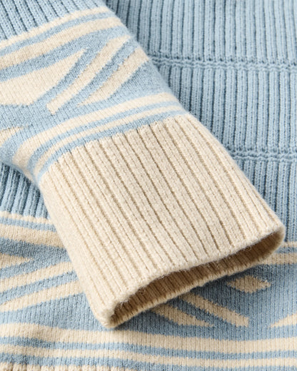 Nurture Organic Cotton Cardigan - Faded Denim - Flatlay