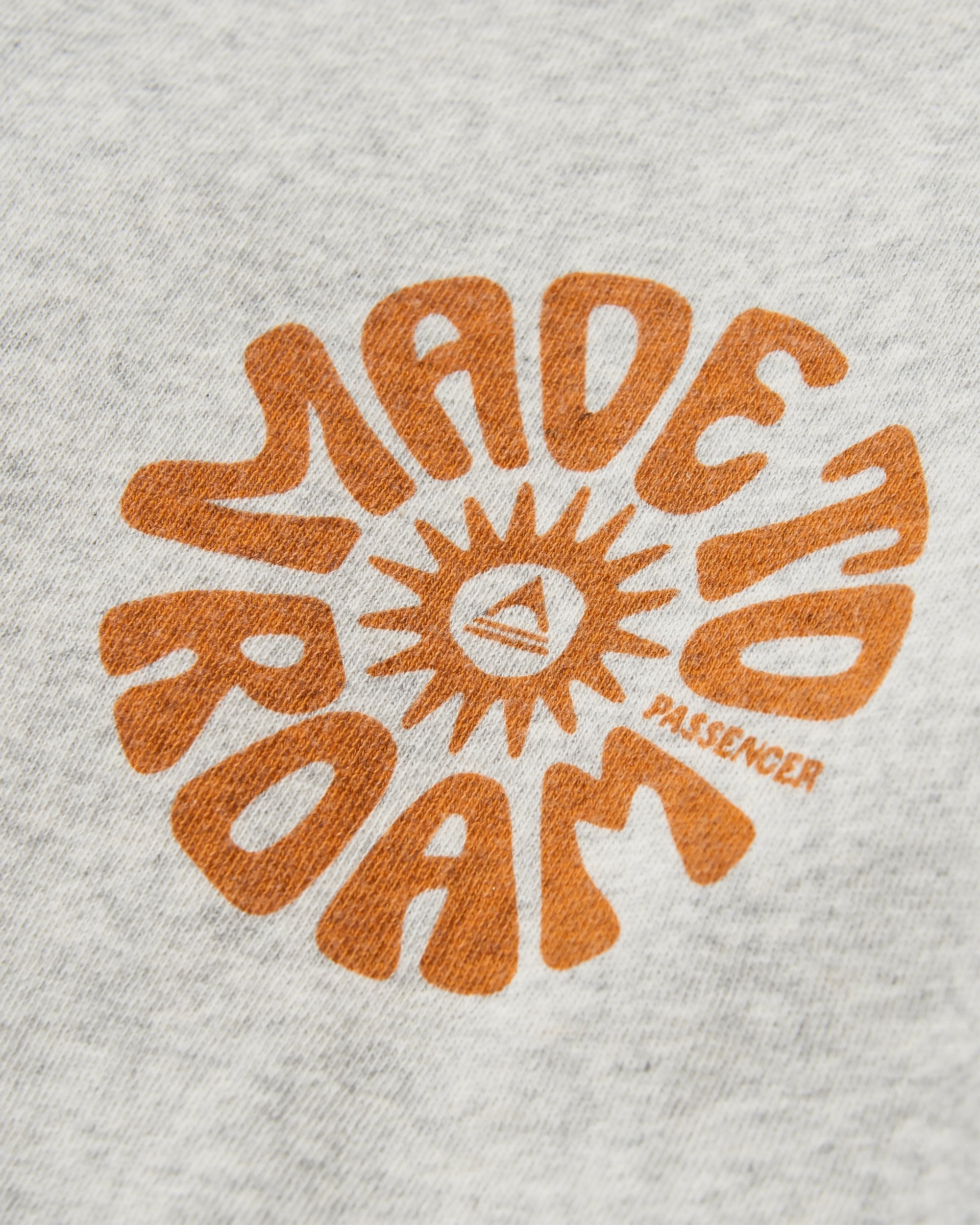 Fade Organic Cotton Sweatshirt - Light Grey Marl - Flatlay