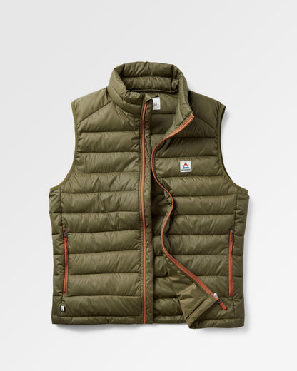 Roamer Insulated Vest - Khaki - Flatlay