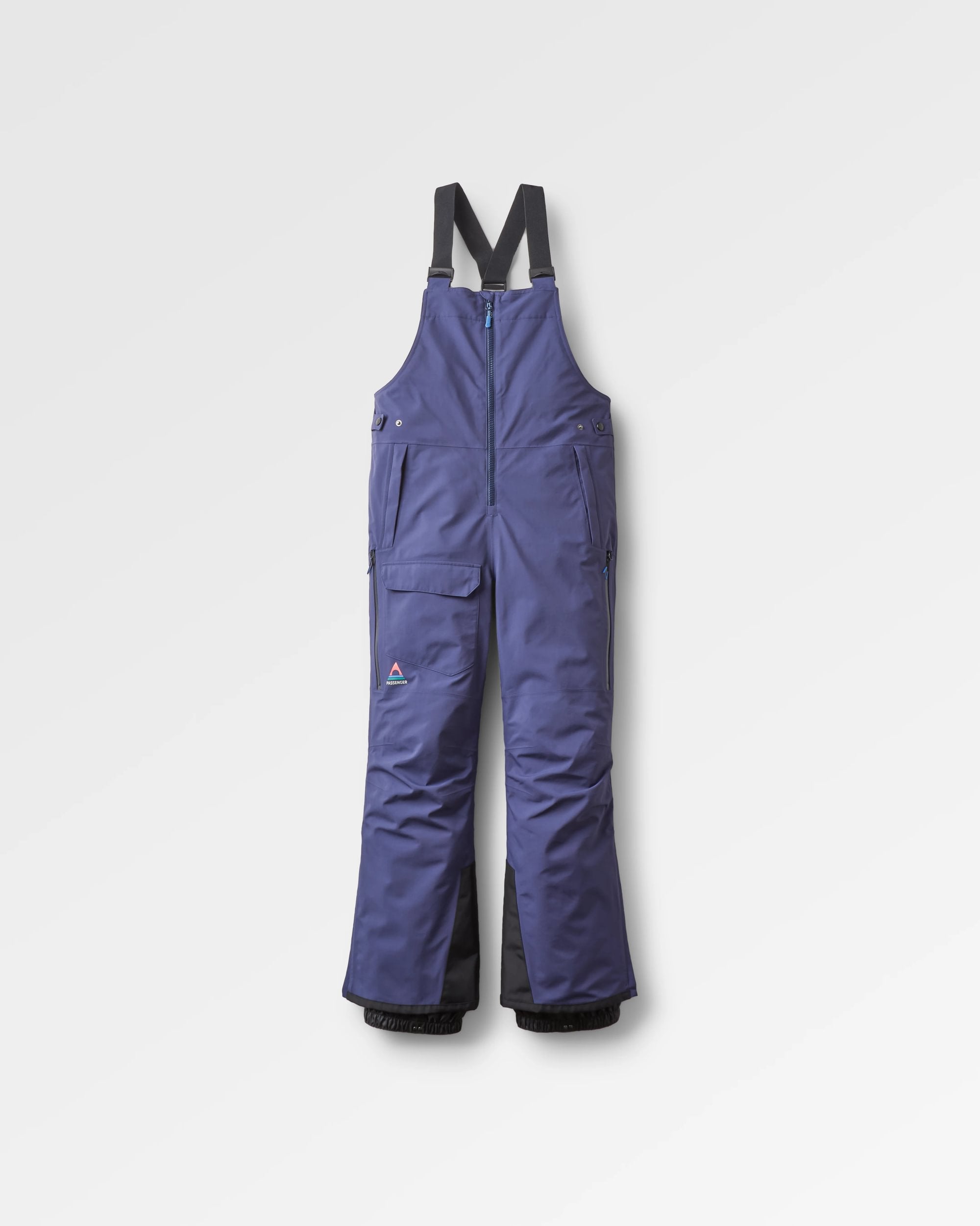 Snowscape Women's Recycled Bibpant - Rich Navy - Flatlay