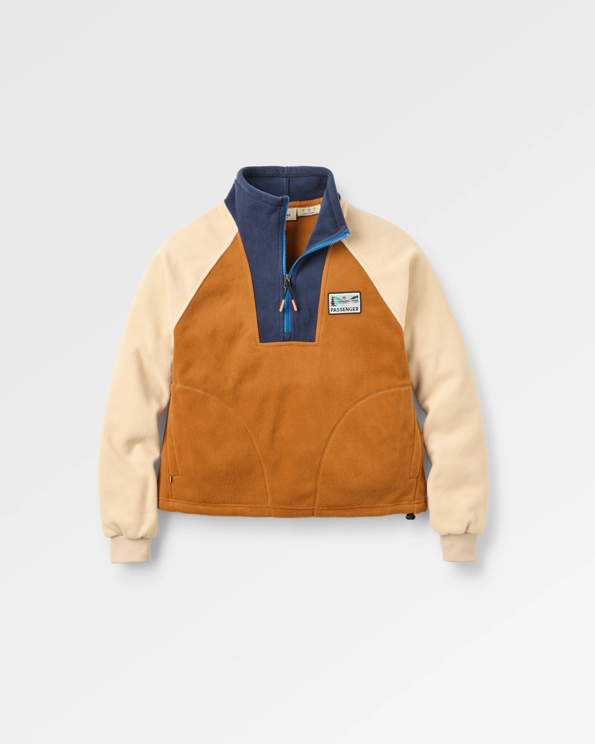 Jazz Polar Fleece - Retro Orange - Flatlay